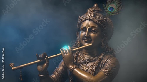 Krishna god hindu religion deity india festival culture faith spirituality lord worship prayer statue flute music