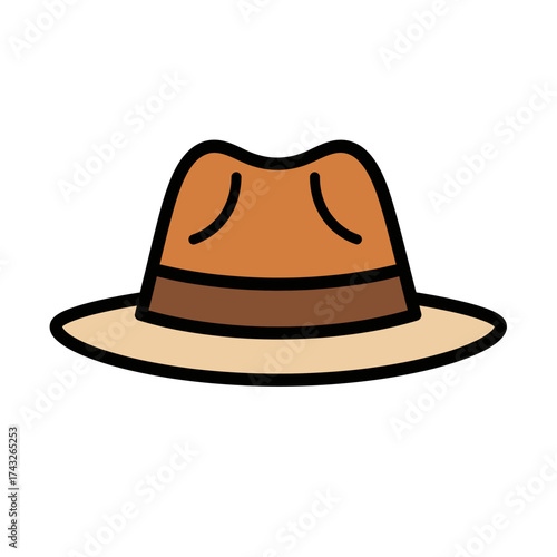 Brown fedora hat, a classic accessory for any occasion