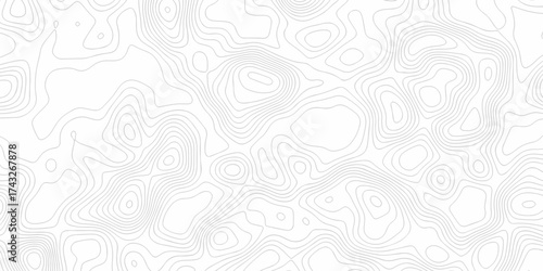 geographic grid vector isolate minimal topographic wave map lines. Ocean topographic line abstract sea map area space technology topo landscape map texture.	
