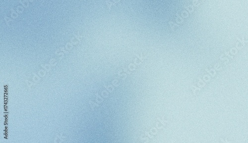 Soft, textured background with a subtle gradient of light blue and pale green, evoking a serene and airy atmosphere. Noise background. Gradient texture background