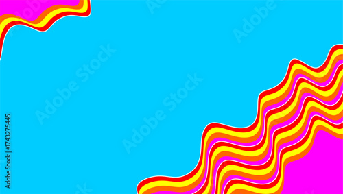 Wavy line pattern. Modern colorful wavy abstract background. Abstract ocean wavy lines background. Gradient wavy lines pattern background. Curved gradient line artwork. Wave line vector illustration.