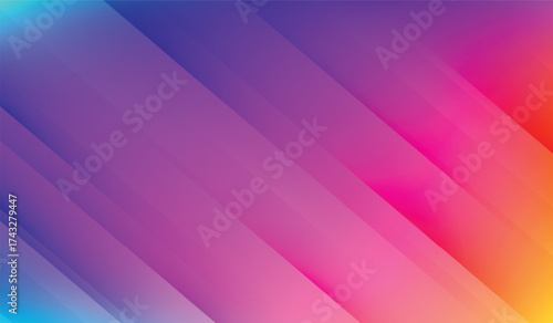 Cyan blue red gradient with transparent bars abstract background nice for wallpaper or banner