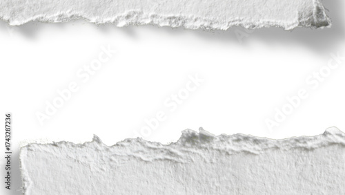 Crumpled white paper scrap texture collection, torn wrinkled note set, ripped creased pieces of sheet isolated on black background