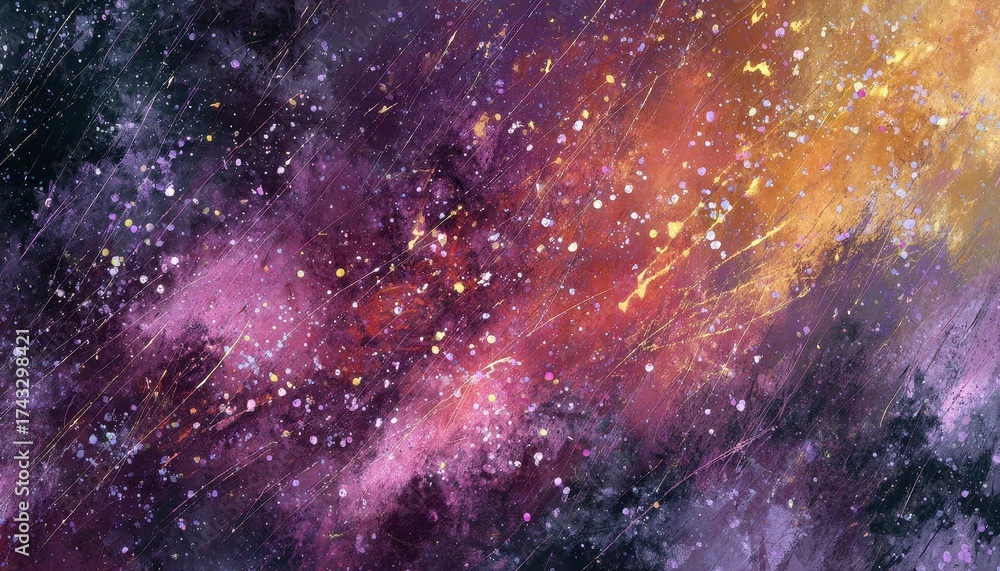 Fototapeta premium Colorful Abstract Space Art with Vibrant Patterns