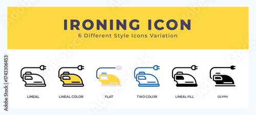 Ironing symbol icon vector. symbol illustration