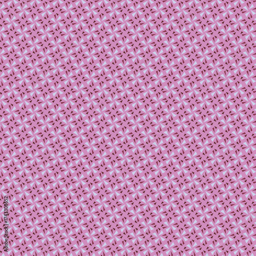 Seamless geometric pattern featuring diamond shapes in white and pink tones. Perfect for textile design, wallpapers, packaging, and modern decorative backgrounds. 