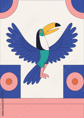 Creative visual, modern style, aesthetic idea, graphic composition, trendy art