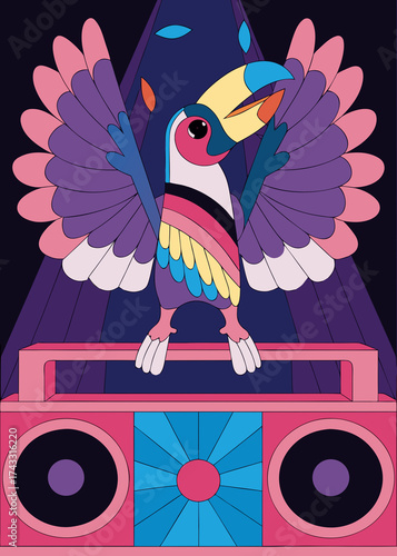 Creative visual, modern style, aesthetic idea, graphic composition, trendy art