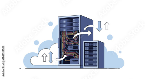 Exploring the capabilities of modern server infrastructure and cloud computing solutions for enhanced data management.
