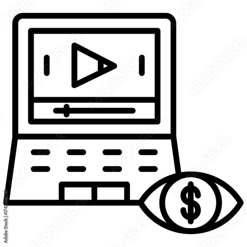 Pay Per Visualization Icon