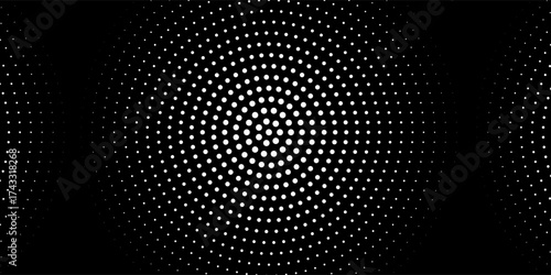 Seamless circular lines pattern radio wave background, radio wave illustration background.