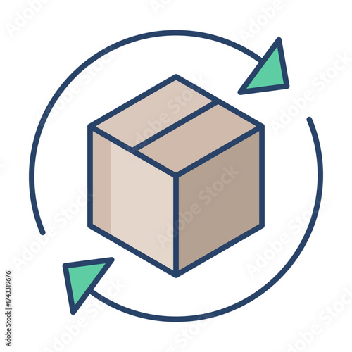 package linear color icon design