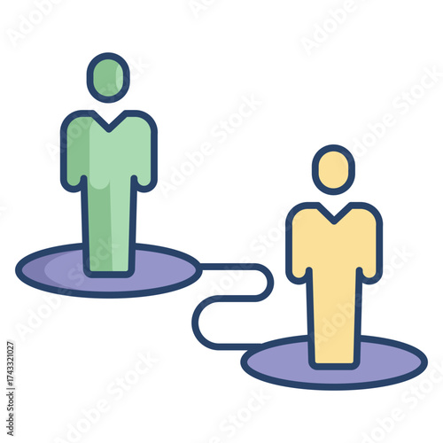 navigate map linear color icon design