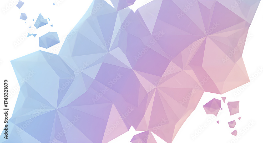 Obraz premium Pastel Gradient Mesh Geometric Background