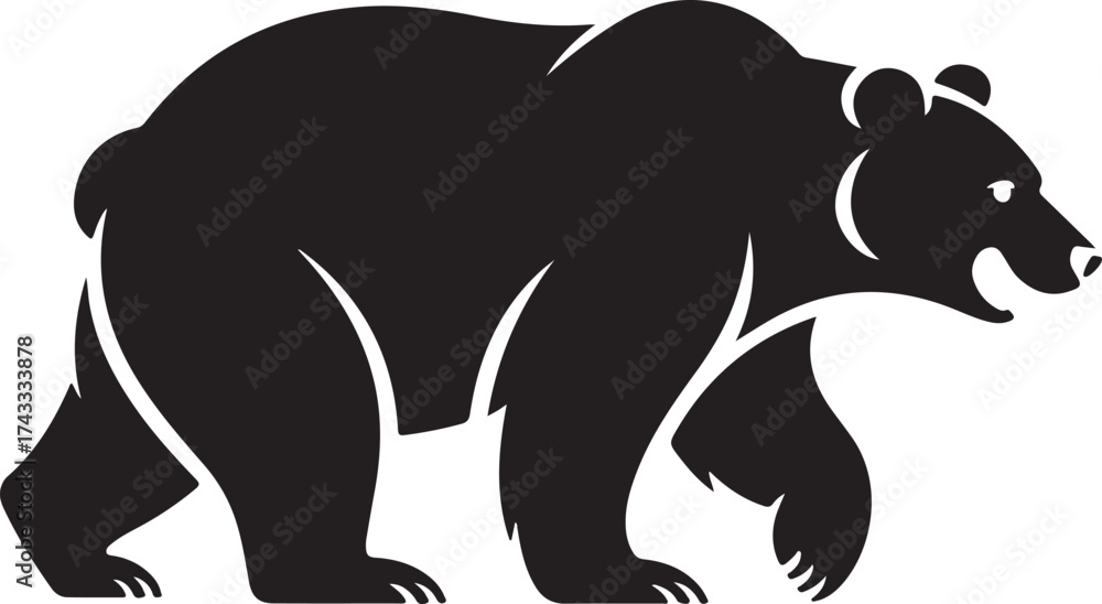 Obraz premium silhouette of a bear