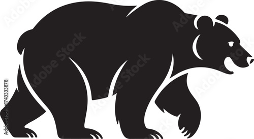silhouette of a bear