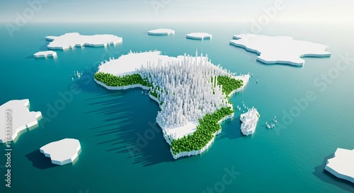 Discover Africa's vibrant cities and lush landscapes in stunning 3D