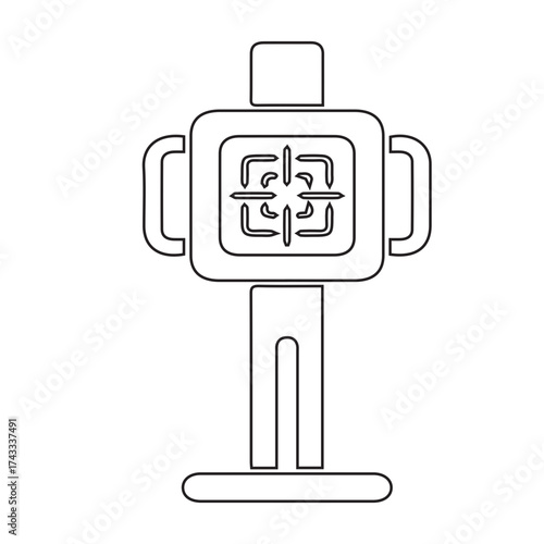 Shooting range target icon