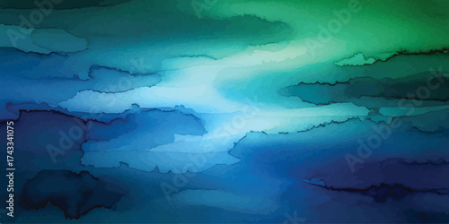 Abstract Deep Blue Layers Background with Depth and Dimension for Creative Designs and Visual Representations