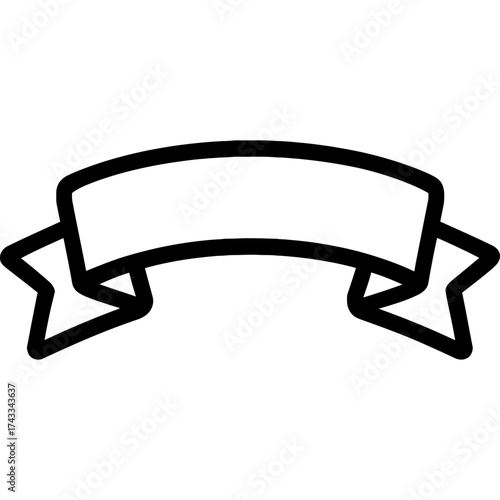 Minimalistic banner icon design
