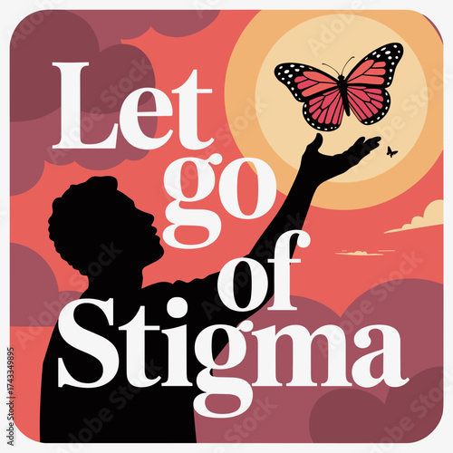 Let Go of Stigma Fibromyalgia Awareness Art