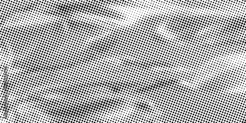 Dot gradation texture. Retro halftone gradient background.
