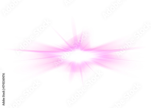 Сolorful prism refraction with glowing rainbow light and soft crystal shimmer on transparent luminous background.