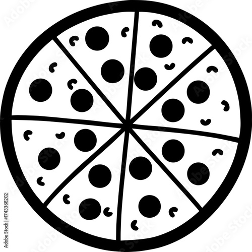 Wallpaper Mural simple round pizza Torontodigital.ca