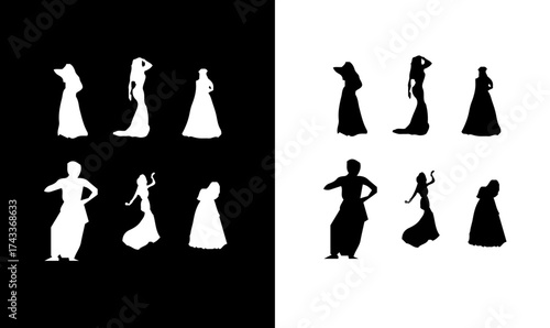 opera silhouette black vector illustration, women dancing silhouette vector illustration, dance, dancing, love, fun, opera, girl, girl dancing silhouette black, business, illustration, black, child,