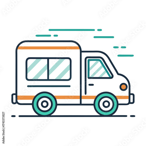 Ambulance Vector Illustration on White Background