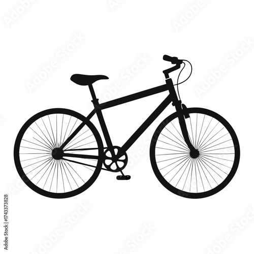 bicycle isolated on white background