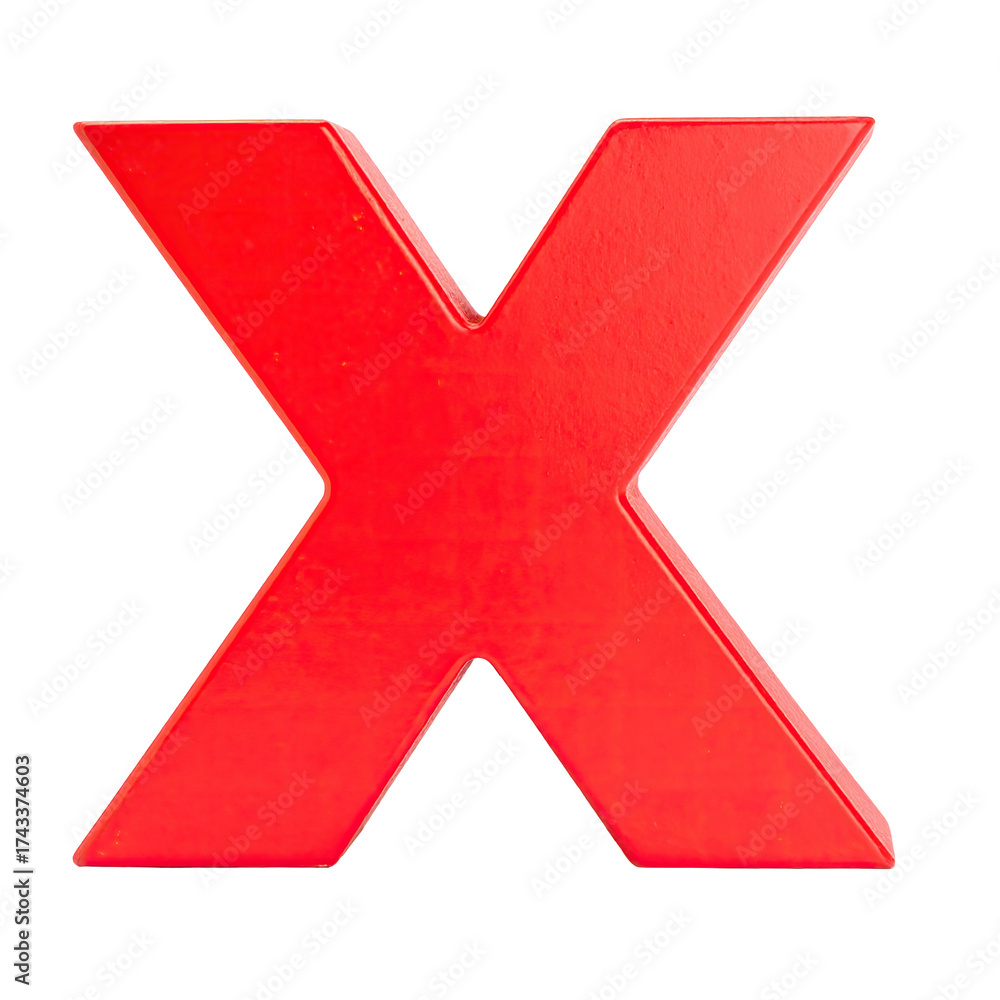 Obraz premium A bold, red, glossy 