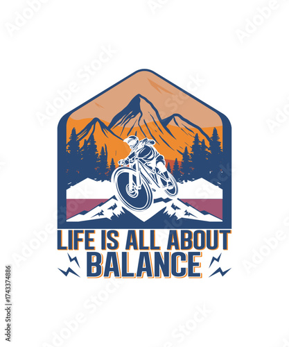 Life Is All About Balance - Cycle Tee
