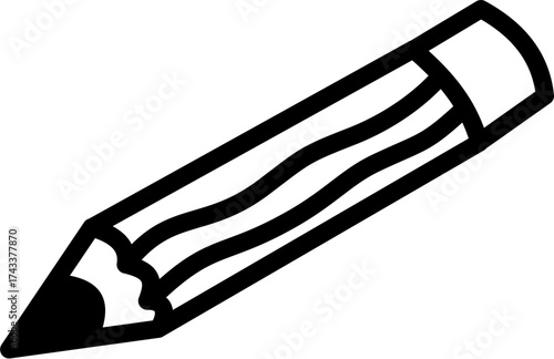 pencil drawing vector illustration