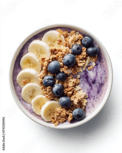 muesli with blueberries