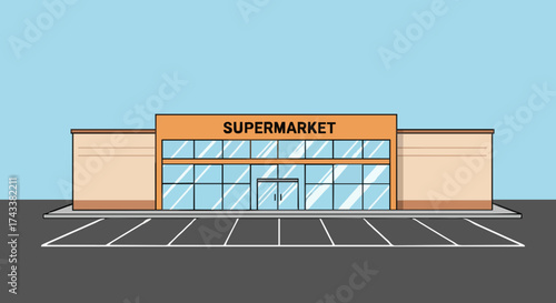Supermarket, architecture