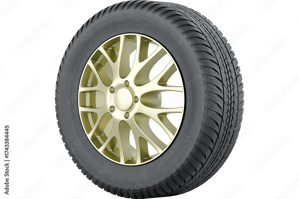 Obraz premium Car Wheel, transparent background
