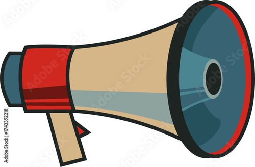 Retro Megaphone Illustration