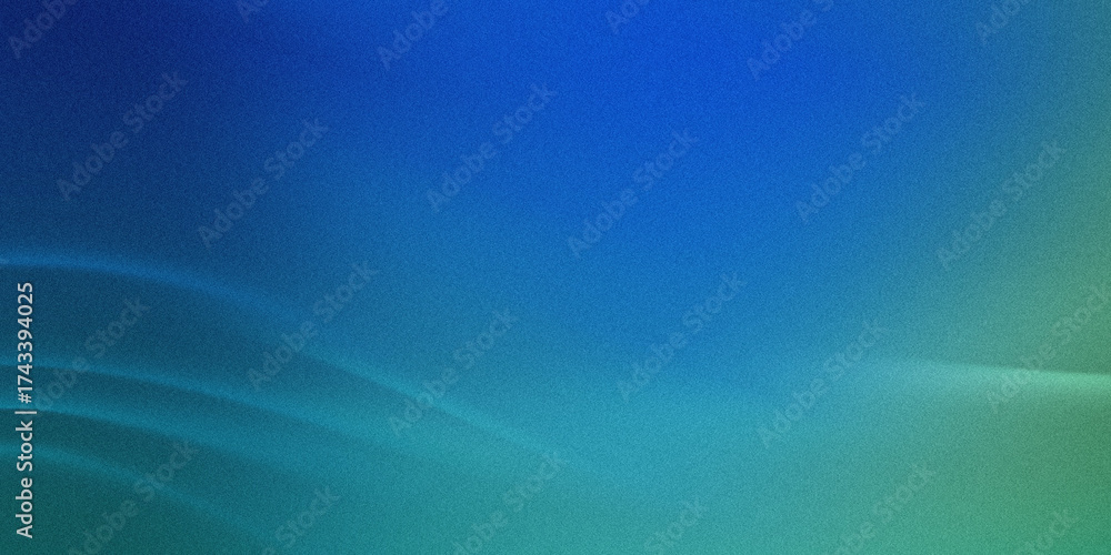 Fototapeta premium Abstract blue and green gradient with subtle wavy lines