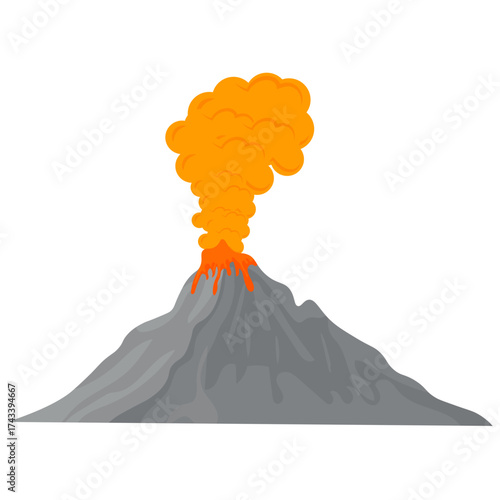 Volcano Illustration