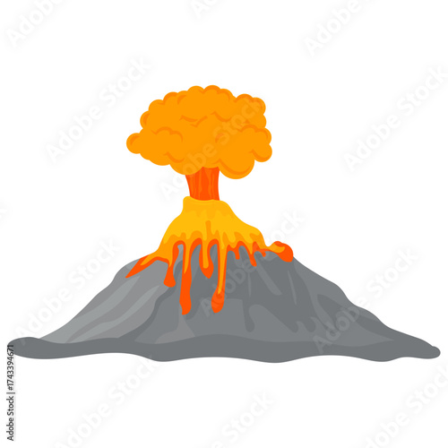 Volcano Illustration