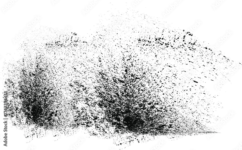 Obraz premium Spray texture vector Illustration background. Rustic grunge texture, Black grainy texture isolated on white background. Dust overlay. Dark noise granules.eps10