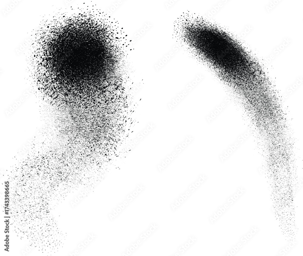 Fototapeta premium Pink paint brush strokes, Metal texture with scratches and cracks, Grainy spray texture, Letterpress ink texture. Eroded lino print texture, Monochrome texture, Image includes a effect.eps10