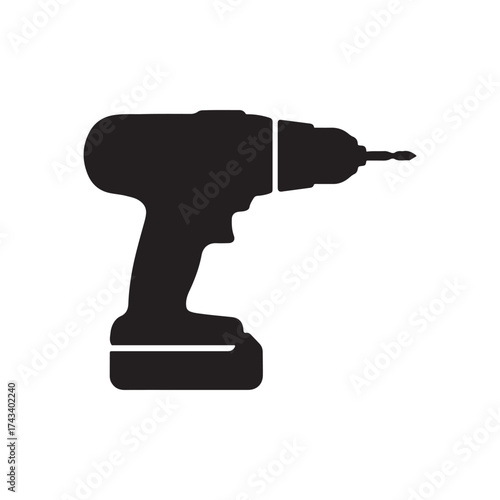 drill isolated on white