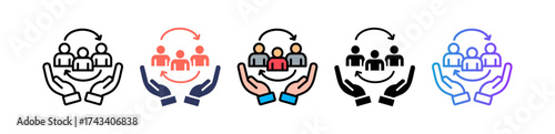 Diversity Inclusion multiple icon