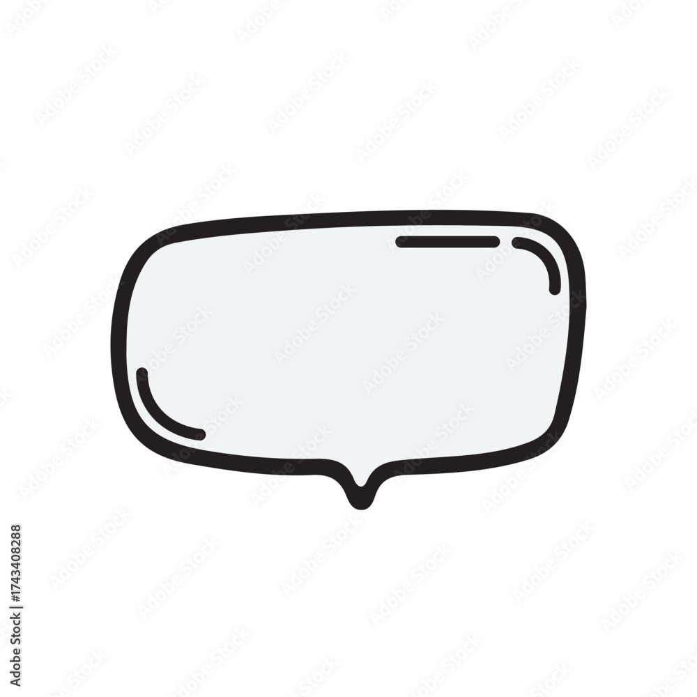 Naklejka premium Doodle Text Box