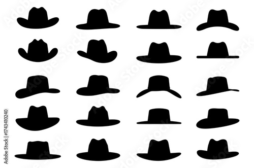 collection of hats