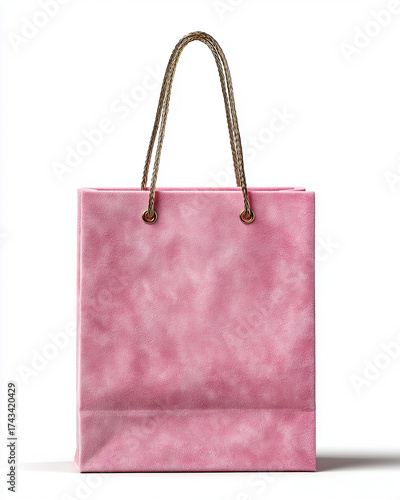 Wallpaper Mural Shopping bag showcasing a sleek pink design suitable for various retail promotions and seasonal sales Torontodigital.ca
