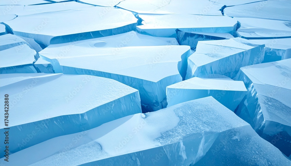 Fototapeta premium cracked ice