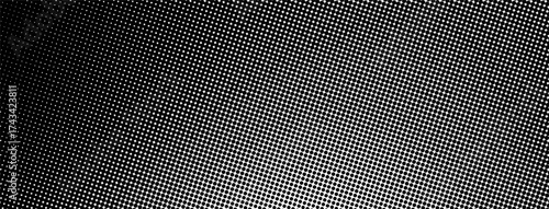 Grid wave pattern grain surface pixel. Duotone dot texture grange gradient background. Comic effect vector grungy detail noise fragment. Poster geometry abstract subtle distortion. Rough punk bg